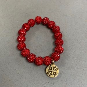 Kids red rustic cuff